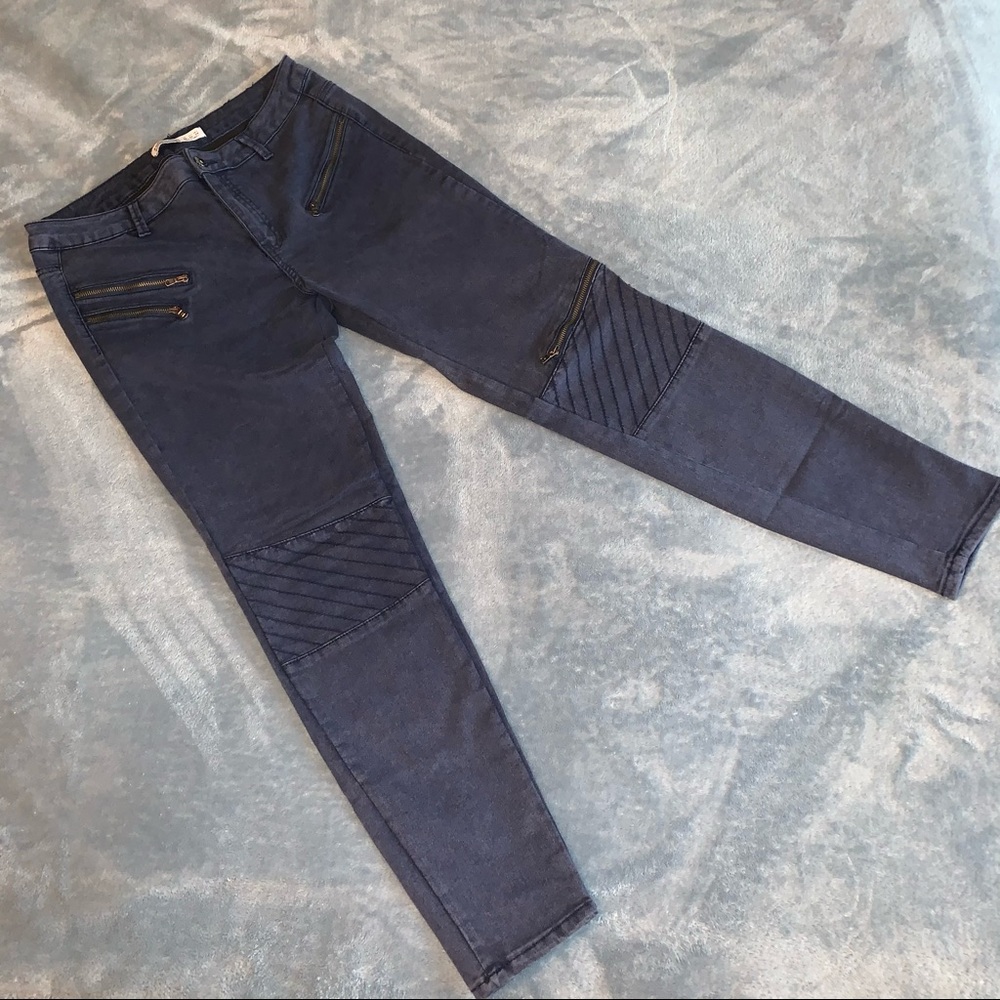 Zara dark blue skinny jeans size 8